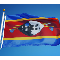 bandiera nazionale in poliestere stampato 3x5ft dello swaziland