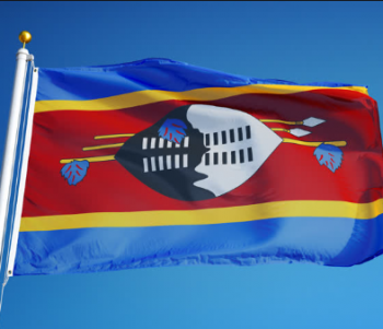 polyester 3x5ft bedrukte nationale vlag van swaziland