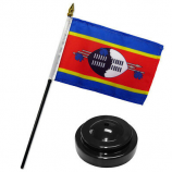 polyester mini office Swaziland table top national flags