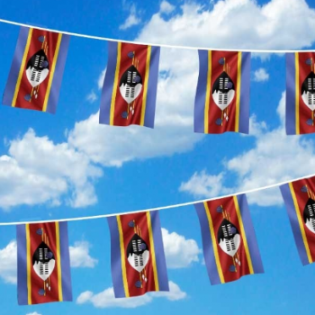 empavesado decorativo de la bandera nacional de la cadena de Swazilandia