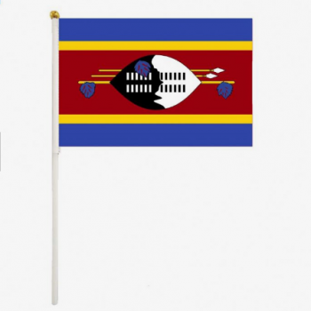 swaziland handvlaggen van polyester van hoge kwaliteit