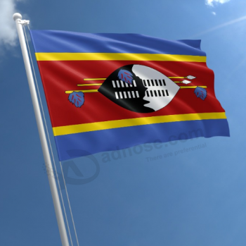 スワジランド国旗ポリエステル生地スワジランド国旗