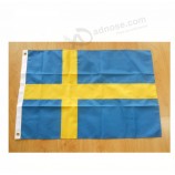Sweden embroidery flag 210d Nylon Polyester