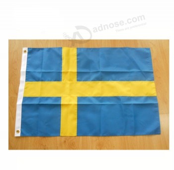 bandera de bordado de suecia 210d nylon poliéster