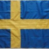 Quality nylon Swedish national Flag customized size