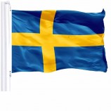 스웨덴 스웨덴 스웨덴 국기 배너 3x5 피트 장식 플래그 배너