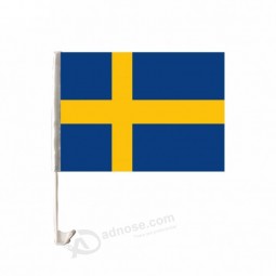 Good quality custom size Sweden car window flag