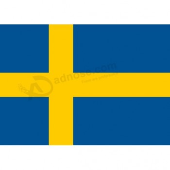 Customs your own logo flag for car sweden car flag