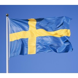 bandiera 3 * 5ft svezia in poliestere personalizzato di alta qualità