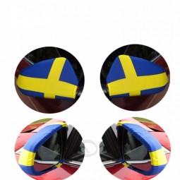 26*28cm polyester and spandex fabric Sweden car mirror flag