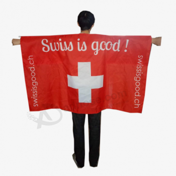 Zwitserland lichaam vlag Zwitserse Kaap Fan vlaggen