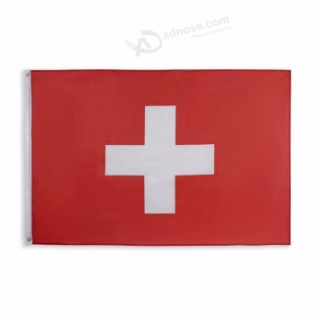 Bandera blanca de alta calidad de la cruz suiza del che che
