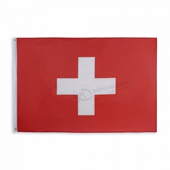 Drapeau national suisse de vente chaude pour suspension en plein air
