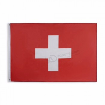 Venta caliente bandera nacional suiza para colgar al aire libre