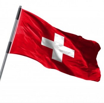 Bandera civil suiza blanca de 3x5 pies bandera suiza de suiza