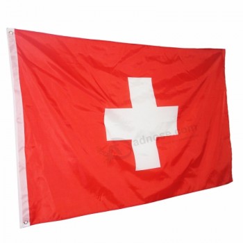 швейцарский флаг 3 * 5 футов большой баннер швейцарский флаг