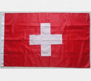 Bandera suiza vendedora caliente del poliéster de Suiza