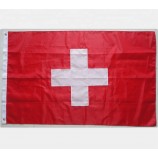 Hete verkopende zwitserse polyester vlag van Zwitserland