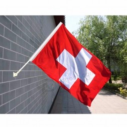 벽 장착 스위스 국기 스위스 벽 장식 플래그