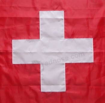 3x5ft brodé drapeau national suisse drapeau suisse