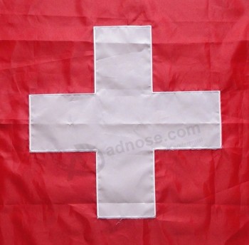 Bandera nacional suiza bordada 3x5ft bandera de suiza