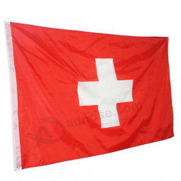 Förderungspolyester Rote weiße Schweizer Staatsflagge