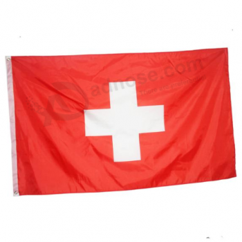 напольный летать национальный флаг Швейцарии 3x5ft на национальный праздник