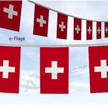 Mini Suisse String Drapeau Bannière De Bruant Suisse