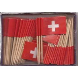 100 스위스 스위스 이쑤시개 플래그 디너 플래그 음식 플래그 플래그 선택 windstrong