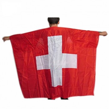 Country Fan Suisse Corps Cape Drapeaux