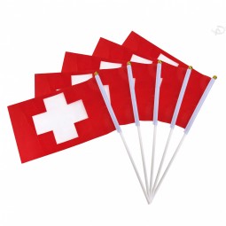 21x14cm Zwitserland design handvlag banner Voor vliegende banner