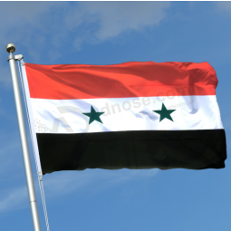 Vente en gros drapeau national syrien bannière drapeau syrien personnalisé drapeau