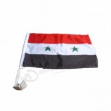 Promotional Polyester Syria National Car Window Flags