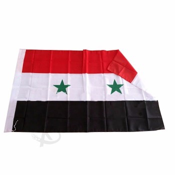 полиэстер принт 3 * 5ft Сирия производитель флаг страны