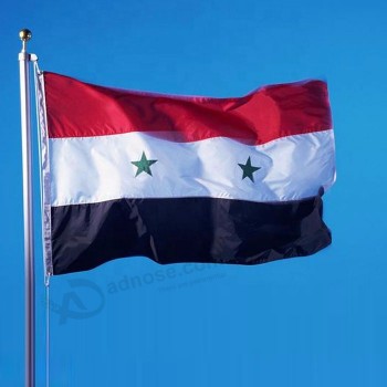 Tissu polyester Drapeau national du pays de la Syrie