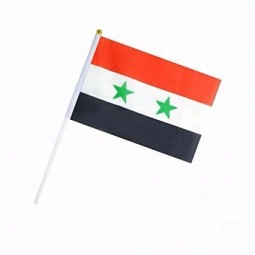 Polyester Mini Syria Hand Shaking Flag Wholesale
