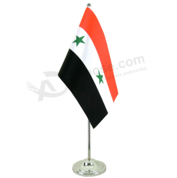 bandeira de mesa de poliéster personalizado Síria mesa de reunião