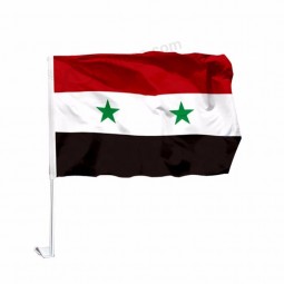 Knitted Polyester Syria National Country Car Flag