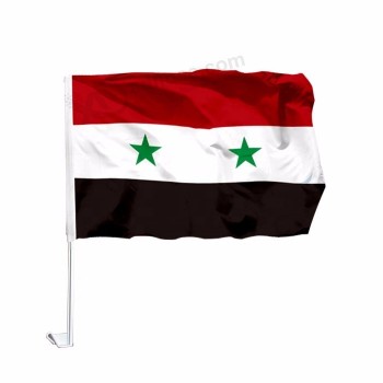 Tricoté Polyester Syrie National Country Car Flag