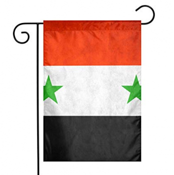 bandeira nacional do jardim decorativo de poliéster síria