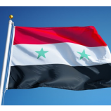 Syria national flag polyester fabric country flag