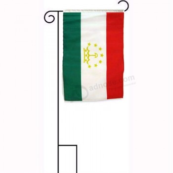Bandeira de poliéster com mangas de tajiquistão de 12 