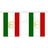 Tajikistan String 10 Flag Polyester Material Bunting