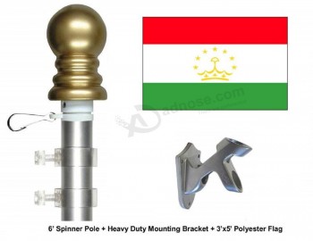 Tadzjikistan vlag en vlaggenmast Set, kies uit meer dan 100 wereld- en internationale 3'x5 'vlaggen en vlaggenmasten
