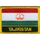 Tajikistan Flag Morale Patch/International Embroidered Iron On Travel Patches Collection by Backwoods Barnaby