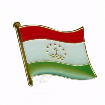 타지키스탄 국기 옷 깃 핀
