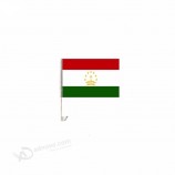 ontwerp op maat zeefdruk dubbelzijdig afdrukken Tadzjikistan Autoruiten vlag