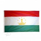 High quality factory custom 3x5 polyester Tajikistan flag