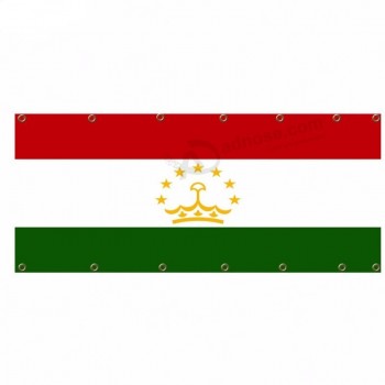 precio barato tela de nylon bandera de malla de Tayikistán