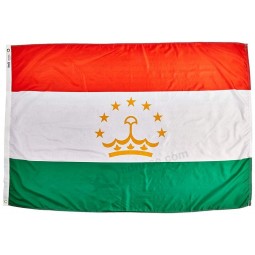 Tajikistan Flag Nylon SolarGuard NYL-Glo, 4x6 ft. 100% Made in USA to Official United Nations Design Specifications